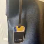 Ralph Lauren EUC Lauren Tate Leather Bag Tote Black Photo 3