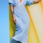 RIXO x Target floral puff sleeve dress size 14 Blue Photo 0