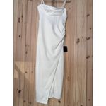 Lulus NWT  Always Turning Heads White Bustier Tulip Midi Dress Banquet Gala Sze S Photo 1