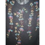 True Religion New $178 Womens Designer  Black Top Short Sleeve Beaded NWT XS Photo 1