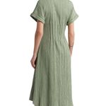 Mila Mae Midi Button Down Shirt Dress in Green Size M Photo 1