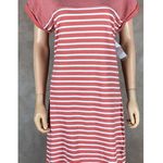 Levi's  Cotton Short Sleeve Red/White Striped Shirt Dress NWT Photo 4