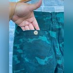 Anthropologie  Austin teal Green Camo cargo pants size 29 Photo 9