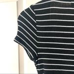 Urban Outfitters  Bailey black and white wrap top Photo 8