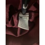 FIGS  Technical‎ Collection Women's Top Burgundy Scrub V Neck Size L Photo 5