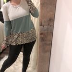 Vanilla Bay  long sleeve top size medium with leopard print Photo 2