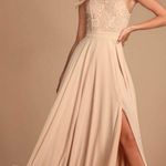 Lulus  Picture Perfect Blush Lace Maxi Dress  Photo 0