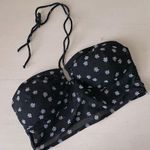 Gilly Hicks NWOT black mesh halter daisy print crop top / bralette Photo 0