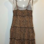 SheIn Cheetah Print Layered Ruffle Mini Dress Size Small Photo 1
