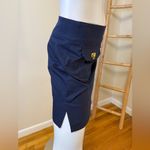 FAIRWAY FOX Kate Golf Navy Blue Mini Skirt Activewear Skirt Size 2 Gold Photo 6