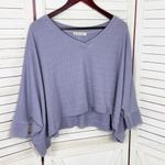 We The Free Thermal Dolman Sleeve Slouchy Crop Shirt Lavender Purple XS Photo 7