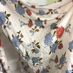 American Eagle  Outfitters Women's Size 2 Ivory Floral V-Neck Adjustable Jumpsuit Photo 8