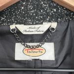 Talbots Italian Wool Speckled boucle Long two button Top Coat black vintage soft Photo 1