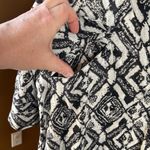 Derek Lam 10 Crosby  Black & White Geometric Boxy Cotton Dress Size 2 Photo 2