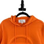 Telfar  Embossed Hoodie Sweatshirt Logo Unisex Orange Size Small‎ Photo 2