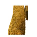 Ann Taylor Wool blend Knit Sweater Bubble Sleeve Wool Blend Ribbed Mustard Yello Photo 5