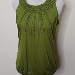 Outback Red OUT BACK RED green ruffle neck scrunch bottom top size medium Photo 0