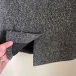 L.L.Bean  Grey Herringbone Tweed Wool Silk Blazer Riding Jacket Heritage Classic Photo 9