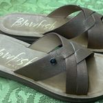 blowfish  Malibu Sandals Toasted Gold Slip On Sz 7.5 New Photo 0