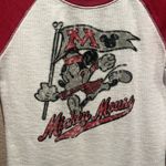 Disney  Parks Mickey Mouse Baseball Flag Runner Cheerleader Shirt Size Large Photo 2