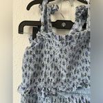 Storia Smocked Floral Crop Top and Mini Skirt Set top Large skirt small Photo 6