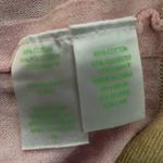 Lilly Pulitzer  cotton blend pink & tan color block size small sweater. Photo 4