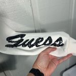 Guess  White Zip up Hooded Jacket with Sequins Size Medium EUC Photo 5