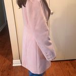 Topshop Pink  Fur Faux Trim Coat Photo 2