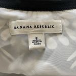 Banana Republic  Silk Floral Mini A-line Skirt Black/White Size 8 Photo 1