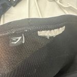 Gymshark  Black Seamless Longline Sports Bra Crop Top Womens Size Medium Photo 2