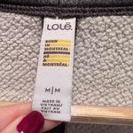 Lole  Ananti Meteor Heather Gray Cardigan Sweater Fleece Lined Size Medium Photo 3