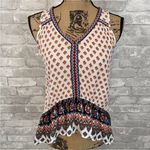 Patrons of Peace  Embroidered Peplum Tank Top Photo 0