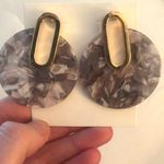 Francesca's New! Gold And Gray Marbled Earring  Photo 0