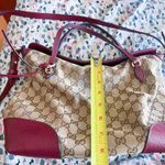 Gucci GG Canvas bree hand Bag Shoulder 2 way Beige velvet color Leather Photo 11