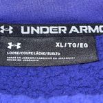 Under Armour Women's UA Sherpa Fleece Mock Neck Jacket Pullover Blue / Black Size XL NWOT Photo 6