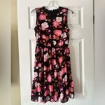 Kate Spade Blooming Floral mini dress. Pink and black floral dress. Size 2 Photo 1