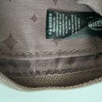 Fossil Coin Purse Pouch Leather Zipper ID Window Key Charm Pewter Gold Brown Photo 14