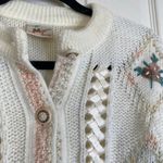 Vintage Mizaro Sara Cardigan Cottagecore Grannycore Doll Feminine Floral Sweater Pink Size M Photo 4