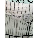 Rachel Zoe  Linen Blend Yarn Dyed Striped  Blazer Jacket Size M White Black Photo 3