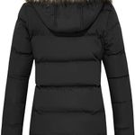 Women's Winter Coat Thicken Puffer Coat Warm Jacket with Removable Fur Hood Photo 1