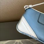 Coach  Blue and White Leather Wristlet Photo 4