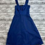 Handmade Homemade Womens Sleeveless Sweetheart Neckline Dress M Med Medium Blue Black Zip Photo 12