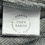 Cozy Earth Women Bamboo Rib Knit Boyfriend Sleep Dress Grey Gray‎ Womens Size XL Gray Photo 4
