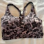 Athleta  Grey Camo Advance Racerback Sports Bra 34DD Photo 0