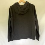 Nike gray white swoosh hooded sweatshirt hoodie women's size M kangaroo cotton Photo 6