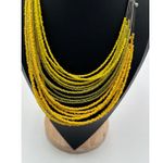 Mixit Necklace Yellow Layering Multi-Strand Beaded Photo 1