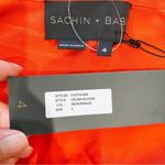 Sachin + Babi 100% silk red tuxedo style blouse Photo 10