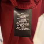 Liz Claiborne  Dark Red Bell Leopard Sleeve Midi Dress Size 14 Photo 6