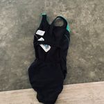 One Piece Sporti Piped Splice Wide Strap  Swimsuit Photo 7