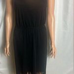 Rubbish  BP Women’s Black Fringed Maxi Dress Size M Sleeveless Photo 0